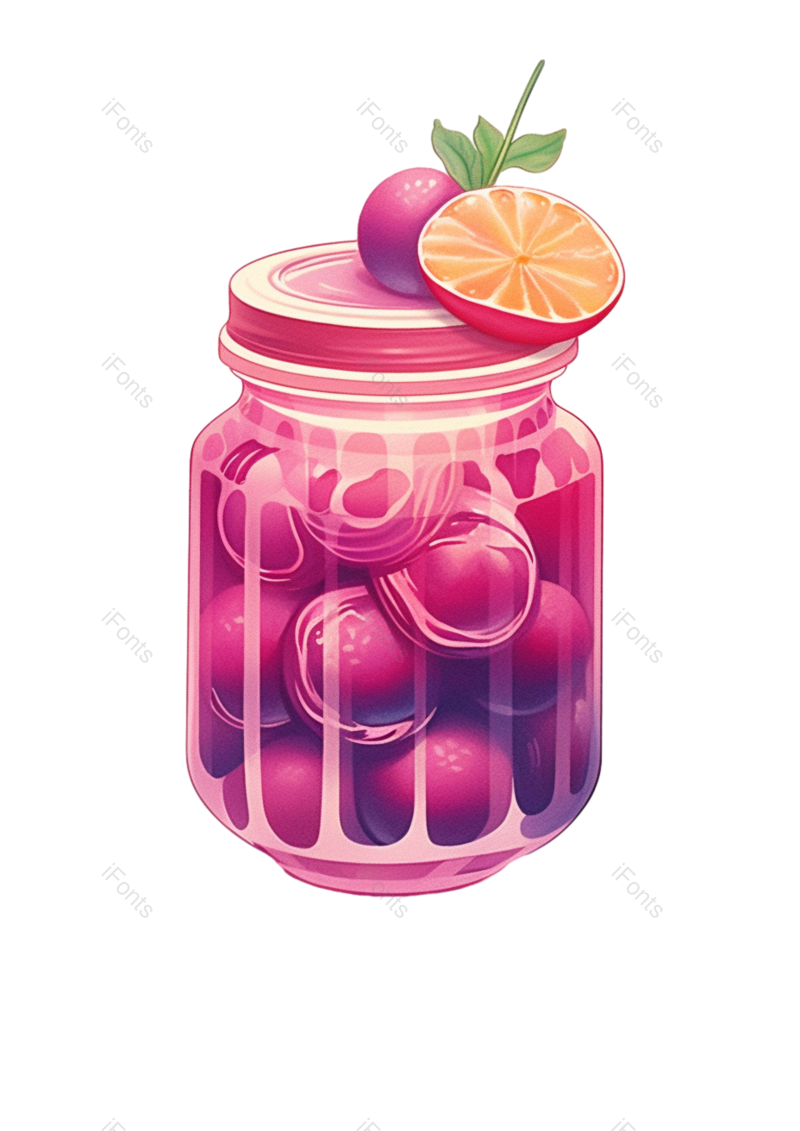 清新图片,夏天元素,插画PNG,水果免抠素材